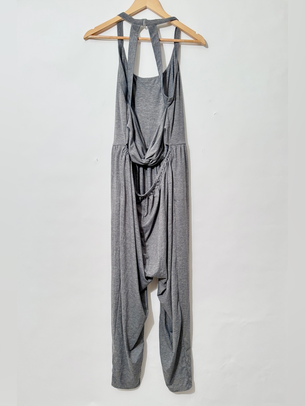 HALARA U Neck Pocket Harem Casual Jumpsuit-Easy Peezy Edition Heather Charcoal - Picture 4 of 10
